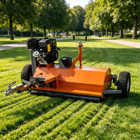 Mesin Pemotong Rumput ATV 15HP Industri, Mulcher 1200mm, Mesin Bensin 420cc, Dilengkapi Penggerak, Disetujui CE EPA