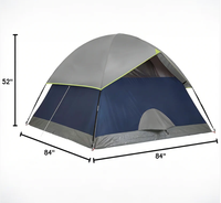 Tente de camping imperméable pour l'extérieur, ultralégère, pliable, pour 3 personnes, dôme portable, installation rapide, randonnée en famille, voyage, protection UV