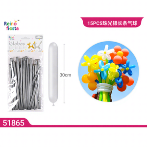 15PCS Pearl <b>Silver</b> 30cm 18g Long <b>Balloons</b> for Party Decoration and <b>Balloon</b> Art High Quality Peiyong Brand Model 51865 - Product Image 1