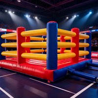 EJIA EJIA-008 Ring de boxe gonflable portable pour l'arrière-cour, la lutte, les fêtes foraines, la location, utilisation en arène, imperméable et pliable