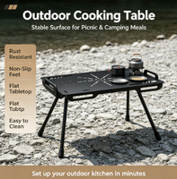 Table de camping IGT, table tactique multifonction, table IGT en aluminium légère et portable pour l'extérieur, table de camping personnalisable