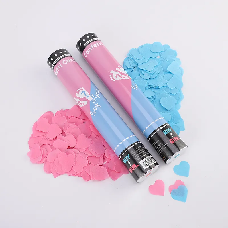 30cm hồng/xanh Confetti pháo để bán, tùy chỉnh BÉ giới tính tiết lộ Confetti pháo