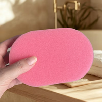 Éponge de bain douce en gros, toucher délicat comme un spa, éponge de nettoyage pour salle de bain, éponge de bain pour le soin de la peau