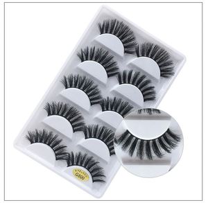 Nouveau produit et cils imperméables, 5 paires de faux cils bon marché pour le maquillage - Product Image 1