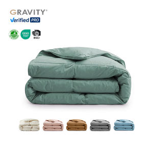 <span class=keywords><strong>Couette</strong></span> chauffante en coton biologique 100%, certifiée OEKO, matelassée toutes saisons, 15/20/25/30lbs, couverture lestée pour pique-nique à la maison. - Product Image 1