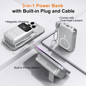 OEM 20000mAh Ac <b>Plug</b> 2.4A Fast <b>Charging</b> Power Bank 20000mAh Digital Display Power Banks - Product Image 3
