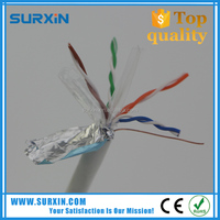 Câbles torsadés blindés CAT 6 PVC CCA Cuivre pur 4 paires torsadées Fils de cuivre 305m UTP FTP SF/UTP Câble Cat 6