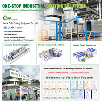 Lini Produksi Powder Coating Industri Sistem Powder Coating Lini Pengecatan untuk Kampas Rem Mobil