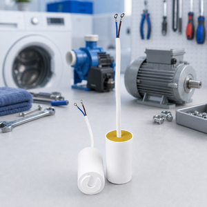 <span class=keywords><strong>Condensateur</strong></span> de démarrage/démarreur de moteur CBB60 (boîtier ignifuge, entièrement encapsulé en résine époxy) 0,8-100μF / 250V / <span class=keywords><strong>400V</strong></span> / 450V AC - Product Image 3