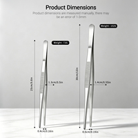 Pinces de cuisine professionnelles en acier inoxydable 25cm 30cm, pinces de précision pour la cuisson, le barbecue, la garniture, outils de chef culinaire