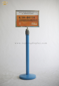 Gouden Zilveren Vrijstaande Roestvrijstalen Bewegwijzering A4/A3 Metalen Frame <span class=keywords><strong>Stanchion</strong></span> Bordhouders Voor Wachtrij Barrières - Product Image 2