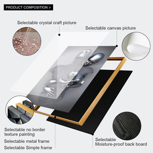 Quadro Decorativo <span class=keywords><strong>Moderno</strong></span> da Parete per <span class=keywords><strong>Soggiorno</strong></span>, Dipinto su Tela Incorniciato, Decorazione Astratta con Figure - Product Image 5