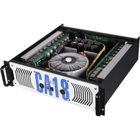 Amplificateur de puissance audio professionnel CA18 1100 watts 2U 2 canaux équipement de karaoké haute puissance avec coque en métal durable