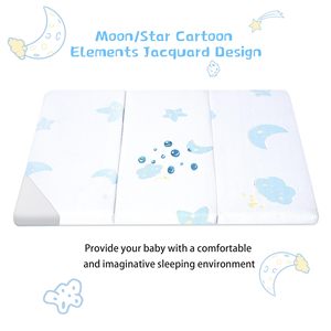 Cuna y colchón Premium de estilo triple para niños pequeños-CertiPUR-EE. UU. Se adapta a la cuna de bebé estándar de tamaño completo y cama para niños pequeños - Product Image 4