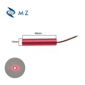 Venda quente Compact D10mm 650nm 1mw 5mw 10mw 3V Lente De Vidro Red Dot Round Industrial Grade Laser Diode Module