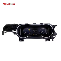 NaviHua Virtual kokpit 12.3 inci cluster untuk Ford Mustang 2015 2020 Meter LCD instrumen Digital Cluster dasbor otomotif