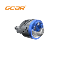 GCAR Phare antibrouillard triple laser F6 de 3 pouces à double faisceau, étanche IP67 avec support d'installation spécial, pièces de rétrofit universelles