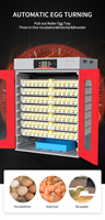 Nouvelle Couveuse Automatique Intégrale HHD Rouge Chinois 728 Œufs – Incubateur Automatique pour Œufs