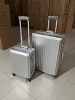 Valise en aluminium intégral, plusieurs couleurs, valise rigide, valise à roulettes universelles