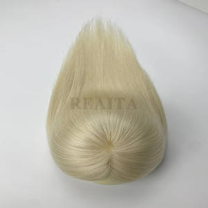 Mono Topper avec NPU Chinois Vierge Cuticule Cheveux Humains Soie <span class=keywords><strong>Top</strong></span> Femmes Topper avec Clips - Product Image 4