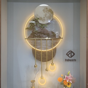 Huasong de 120x60 cm con luz nocturna LED, decoración de pared para sala de estar, arte para colgar en casa, retroiluminación, personalizable, Dropshipping DDP - Product Image 6