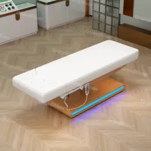 핫 세일 미장원을 위한 전기 화장용 조정가능한 침대 온천장 가구 안마 테이블 얼굴 침대