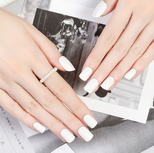<span class=keywords><strong>Ongles</strong></span> carrés courts de qualité supérieure, <span class=keywords><strong>ongles</strong></span> press-on de couleur unie brillants, embouts d'<span class=keywords><strong>ongles</strong></span> <span class=keywords><strong>autocollants</strong></span> à couverture complète, 24 pièces - Product Image 5