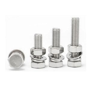 Tornillos y Tuercas Métricos de Acero Inoxidable A325, DIN 933, Grado UNC, Tornillo Hexagonal - Product Image 1