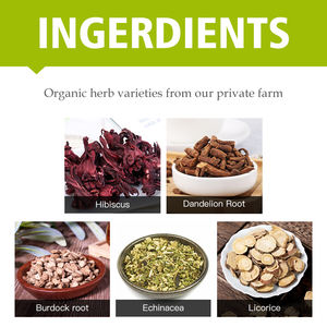 Tè alle Erbe Biologico Senza Caffeina OEM, Miscela Salutare per il Drenaggio Linfatico - Product Image 2