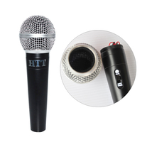 MAIAO NO10 Microphone à Condensateur Classique en Métal DIY, Boîtier Vide Noir avec Grille Argentée pour Assemblage de Microphone