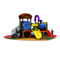 Ensemble d'équipements de jeux d'extérieur personnalisés pour enfants et tout-petits, avec toboggan, pour parcs, écoles et crèches