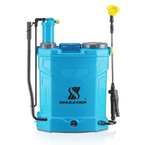 Sinleader 20L macchina a spruzzo d'acqua 2 In 1 motore elettrico blu spruzzatore da giardino a zaino agricolo a pressione manuale