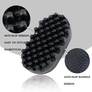 Brosse Coiffante Haute Qualité en Silicone pour Cheveux Bouclés – Brosse Éponge Durable pour Hommes Noirs et Torsades - Product Image 6