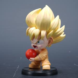 Figurine en PVC <span class=keywords><strong>Super</strong></span> Saiyan Kid Goku version Q avec base Dragoned Balled, boîte de couleur pour décoration d'intérieur et cadeau, collection d'<span class=keywords><strong>anime</strong></span> DBZ - Product Image 1