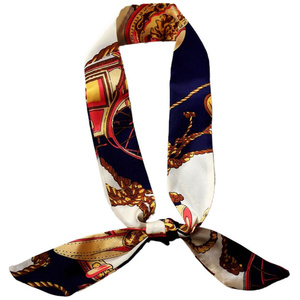 <span class=keywords><strong>Sciarpa</strong></span> Quadrata in <span class=keywords><strong>Pura</strong></span> <span class=keywords><strong>Seta</strong></span> Satinata con Stampa Digitale Personalizzata per Donne, 90*4 cm, 12mm 14mm 16mm, Sciarpe in Chiffon Soie per Signore Bb - Product Image 1