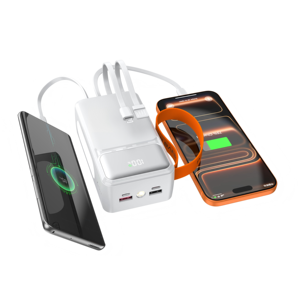 <span class=keywords><strong>พา</strong></span><span class=keywords><strong>ว</strong></span><span class=keywords><strong>เวอร์</strong></span><span class=keywords><strong>แบงค์</strong></span>พกพาแบบกำหนดเองได้ พร้อมหน้าจอ LED แสดงผลแบบดิจิตอล ความจุ 20000mAh ชาร์จเร็<span class=keywords><strong>ว</strong></span> สำหรับ iPhone 17 Pro Max 13 14 - Product Image 1