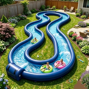 <span class=keywords><strong>Piscine</strong></span> gonflable personnalisée avec toboggan pour jardin, installation facile, en <span class=keywords><strong>PVC</strong></span> écologique pour jeux aquatiques - Product Image 2