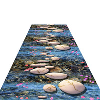 Vente chaude 3D taille personnalisée hôtel tapis de couloir pour tapis de couloir de haute qualité