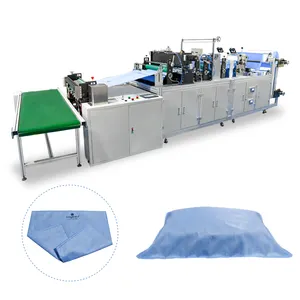 Fully Automatic Non Woven Airline Set Covers Sewing Machine Hospital Pillowcase Covers Making Machine