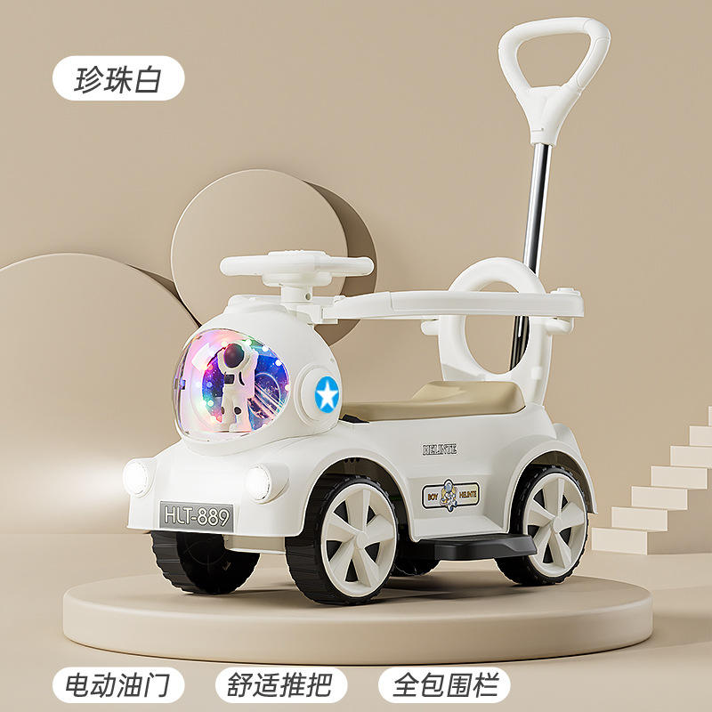 White e-model  + bluetooth  + guardrail + music lighting