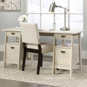 Có thể điều chỉnh bằng gỗ Workstation chalked Chestnut sauder trestle bàn điều Hành Văn phòng tiếp tân bàn Bàn cho nhà - Product Image 1