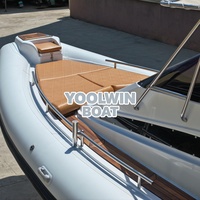 Bateau pneumatique de luxe de 10,6 m conçu en Italie, bateau pneumatique en aluminium de 35 pieds, coque à marches en Hypalon, bateau de patrouille rapide, bateau de tourisme gonflable
