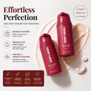 <span class=keywords><strong>Fondotinta</strong></span> Cruelty Free con Etichetta Privata <span class=keywords><strong>SPF</strong></span> 15 Senza Oli per Diversi Tonalità di Pelle, Trucco Viso Cambia Colore - Product Image 2