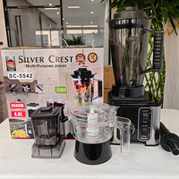 2025 Blender Komersial 3L 3 in 1 Pembuat Smoothie Penghancur Jus Pengolah Makanan Silver Crest Heavy Duty