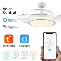 Gy013 — ventilateur de plafond sans lame avec télécommande, design moderne, luminaire de plafond, éclairage led, designer, 42 pouces, 110/220v