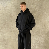 Ensemble sweatshirts et pantalons de survêtement personnalisés de haute qualité 100% coton sweat à capuche en éponge française ensemble de sweatshirts à capuche pour hommes