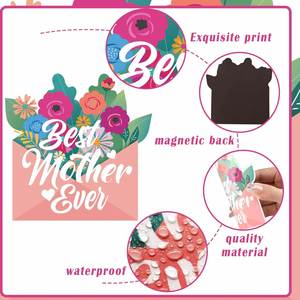 Customized Lovely Art Deco Patterned Custom Shape Strong Paper <b>Fridge</b> <b>for</b> Cafe Counter Locker Decoration Promotional Souvenir - Product Image 4