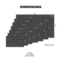 Ultra İnce Çerçeveli Yüksek Parlaklıklı LCD Vitrin Reklam Ekranı Dijital Tabela Medya Oynatıcı SDK Perakende Mağazası Asansör IP65