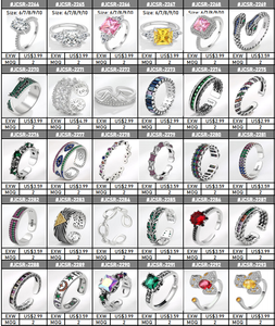 Bagues en acier inoxydable zircone conjunto de plata ley 925 con perlas bague en acier inoxydable femme juegos de anillos - Product Image 6