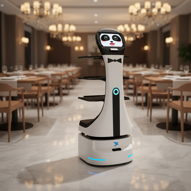 59kg Heavy Duty Hotel Service Robot 2m/s Auto Navigation Elevator Interconnection Robot Delivery Robot Agricultural Machinery